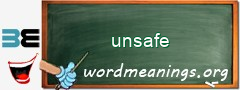 WordMeaning blackboard for unsafe